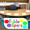 Table Spots Dry Erase Dots - 10 Pack Large 12" Circles for Classroom Tables, Premium Vinyl, No Staining, White