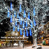 JJGoo Christmas Lights Meteor Shower Rain Lights, 10 Tube 240 LEDs Icicle Lights for Xmas Halloween Party Decor
