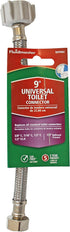 Fluidmaster B4T09U Universal Toilet Connector, Braided Stainless Steel, 9-Inch Length