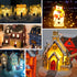 5 Bulbs C7 C7 Bulb 2700K Accessory Cord with LED Night Light - Christmas Village Light Accessory Cord - Warm White