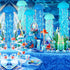 10" 6 ADLKGG Jellyfish Paper Lanterns Lamps - Gradient Blue Under the Sea Party Decorations for Mermaid Theme Birthday