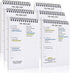 To Do List Notepad 6 Pack, 5.2 x 8" Spiral Daily Planner with 35 Sheets for Work, Note, and Todo Organization
