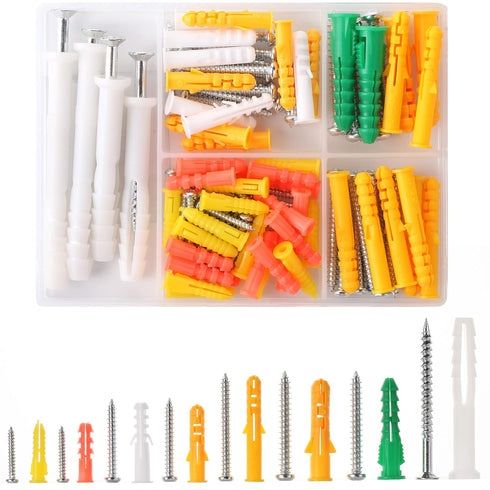 Mr. Pen Wall Anchors and Screws Kit for Drywall, 100 Pcs Assortment for Dry Wall Mount