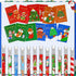 Yexiya 72 Pcs Christmas Notebooks and Pencils Bulk Set, Holiday Small Notebooks and Wooden Pencils