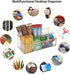 Sumnacon Glass Mail Organizer, Gorgeous Desk Makeup Brush Holders, Modern Countertop Organizer for Living Room Kitchen