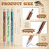 Sherr 7 Pcs Christmas Weekday Pens, Glitter Funny Ballpoint Pens with 10 Black Ink Refills, Rainbow Week Gifts