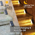 4 Pack Solar Step Lights, IP67 Outdoor Waterproof LED Triangle Lights for Garden Yard Patio, Porch, Front Door,