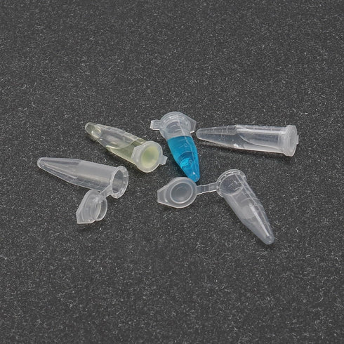 1.5ml Centrifuge Tubes with Snap Cap Bottom Tip, Clear Plastic Test Tube Vials, Pack of 500