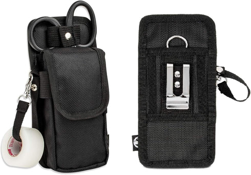 First Lifesaver Trauma Shears Holster with Tactical EMT Belt Tool Pouch Black