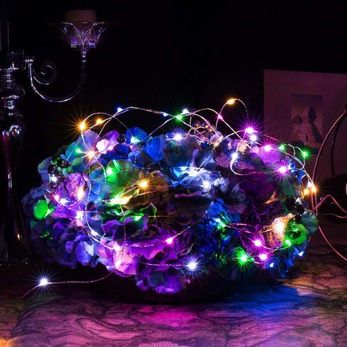 USB Fairy Lights 20 Ft, 120 LED Waterproof String Lights with On/Off Switch for Bedroom, Christmas Party (Multicolor)