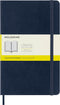Moleskine Classic Notebook, Soft Cover, Large (5" x 8.25") Squared/Grid, 192 pages Sapphire Blue