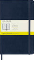 Moleskine Classic Notebook, Soft Cover, Large (5" x 8.25") Squared/Grid, 192 pages Sapphire Blue