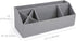 BIGSO BOX OF SWEDEN Elisa Desktop Organizer, Durable Office Supplies Organizer with 7 Compartments, Grey
