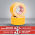 XFasten Double Sided Woodworking Tape, 3-Inch by 30 Yards Yellow CNC Machine Tape for Woodworking