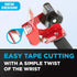 Scotch Packaging Tape Dispenser, Holds Tape up to 2" Wide, No Tape Included (ST-181), Red