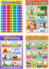 Blulu 12 Pcs Spanish Classroom Posters Learning Decorations for Kids Abecedario Para Niños En Español