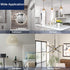 FLSNT LED Edison Bulbs, 4W (40W Equivalent), 5000K White Light, Dimmable, E26 Base, 6 Pack