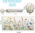 Flower Mouse Pad Set, Large Desk Mat for Desktop, Ergonomic Mouse Pad with Wrist Rest, Gaming Mouse Pad Wrist Support,