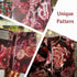 5" 9" Server Book for Waitress with Zipper and Magnetic Pocket X Rose Flower Waitress Book Red Waiter Book Wallet