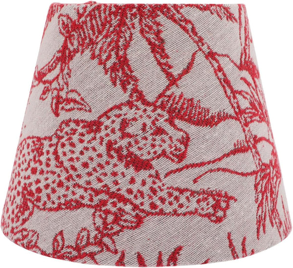 UKCOCO Embroidered Fabric Lamp Shade 7 Inch Drum Lampshade for Table Lamps