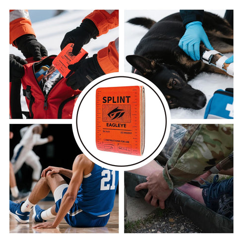 EAGLEYE -36" (2-Piece Set) Lightweight Reusable Tactical Splint, Waterproof, Portable, and Suitable for Fracture