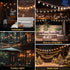 40ft G40 Bulbs(14+1 Bulbs), Outdoor String Lights LED Hanging Globe Patio Lights with Shatterproof Spring Easter Gifts
