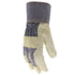 BOSS Women's Guard Split Cowhide Leather Palm Work Gloves, Medium/Large, Extended Safety Cuff, Blue/Cream