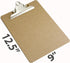 Officemate 3 Pack Recycled Wood Clipboard, Letter Size, 9" x 12.5" with 6" Clip, Brown (83133)