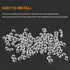 100 Pieces 2020 Series T Nuts, M5 T Slot Nut Hammer Head Fastener, Nickel Plated Carbon Steel