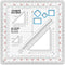 ECOPYBOOK TACTICAL Ecopybook Flexible GTA NATO Army Protractor, Square Map Military Protractor for Land