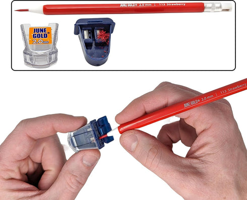 June Gold 4 Pro 2.0 mm Mechanical Pencils, 36 Colored Refills, 36 2B & 36 4B Refills, 2 Sharpeners