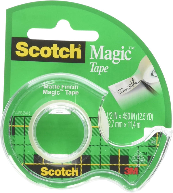 Scotch Magic Tape - 1/2 x 450 Inches, 6 Rolls