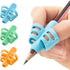 Stylo Pack of 3 Pencil Grips for Kids, Perfect Handwriting Holders for Home Schooling and Preschool Writing Tools
