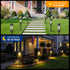 4 Pack IP65, LETMY Solar Pathway Lights Outdoor, Solar Lights Outdoor Waterproof Bright Garden Light for Yard Walkway