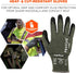 Ergodyne ProFlex 7042 Cut Resistant Work Gloves, ANSI A4, Contact Heat Resistant, Sandy Nitrile Coated Palms, 18g Aramid , Green