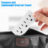 Grounded Adapter 3-Prong to 2-Prong Triple Outlet Converter, UL Listed 3 Pin to 2 Pin Plug Extender with 3 AC Outlets