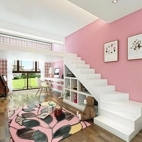 15.7'' 590'' practicalWs Pink Self-Adhesive Wallpaper Film Stick Paper Easy to Apply x Peel and Stick Wallpaper Shelf