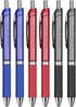 Art-n-Fly Gel Pens - 6-Pack Retractable Colored Pens - 0.7 mm Fine