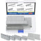 Glarks 3624Pcs 18 Gauge Narrow Crown Staples, 4 Sizes Galvanized Crown Narrow Staples Assortment Kit