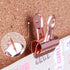Yalis Push Pins Clips 15-Count - Pinning No Holes for Paper, Creative Paper Clips with Tack for Cork Board