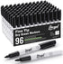Dry Erase Markers Bulk, 96 Pack Fine Point Tip Black Markers, Low Odor for Whiteboard, Office, Home Use