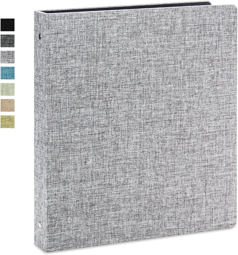 Vienrose 3 Ring Binder 1 Inch Round Rings, Durable Linen Cover, Holds 8.5" x 11" Paper