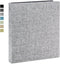Vienrose 3 Ring Binder 1 Inch Round Rings, Durable Linen Cover, Holds 8.5" x 11" Paper