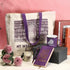 Set of 5 Book Lovers Gifts for Library Lovers' Day, A6 Journal Notebook with Ballpoint Pen, Canvas Tote Bag, Enamel