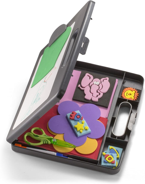 Officemate Clipboard Box with Dry Erase Board, Letter/A4 Size, Charcoal (83383)