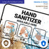 12x18 Inches, 55 Hand Sanitizer Available Here with Apply Rub and Dry Hands Graphic Sign, mil Thick HDPS (high Density