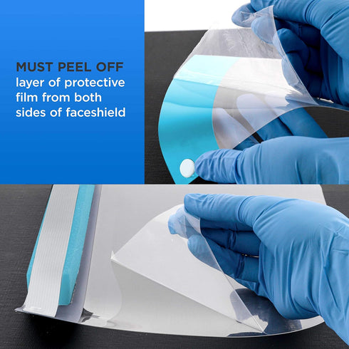 TCP Global Salon World Ultra Clear Safety Face Shields - Protective Full Face Shields