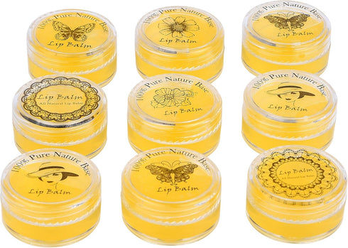 Labels for Lip Balm Container Jars - Value Pack of 600 Stickers - 200 Writable & 400 Printed Self Adhesive