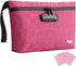 MAICHENG Large Storage Bag with Combination Lock, Water Resistant Travel Medicine Organizer Pouch - Great Christmas Gift