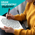 SCRIBBLEDO Circular Grid 12"x12" Large Graph Dry Erase Board, Double-Sided White Board for Home, School, Classroom